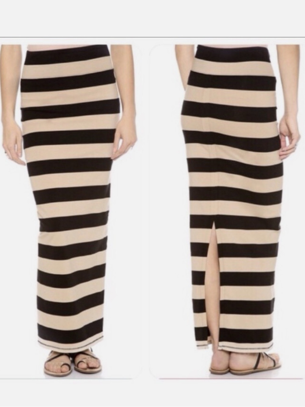Free People Rugby Striped Maxi Skirt